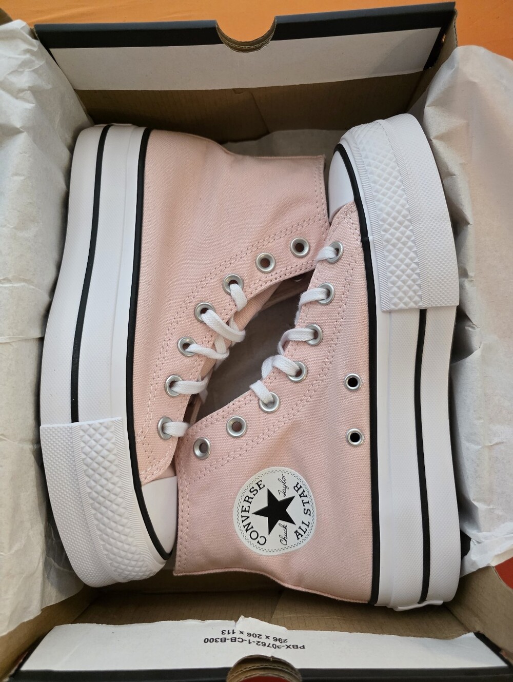 Converse Pink Platform High Top Sneakers